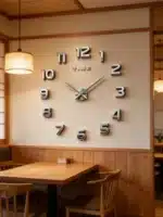 ⁦שעון קיר 3D גדול עם תאורה קלאסית⁩ – תמונה ⁦2⁩